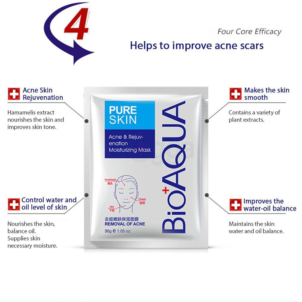 Bioaqua Acne Removal Sheet Mask - 30g  
