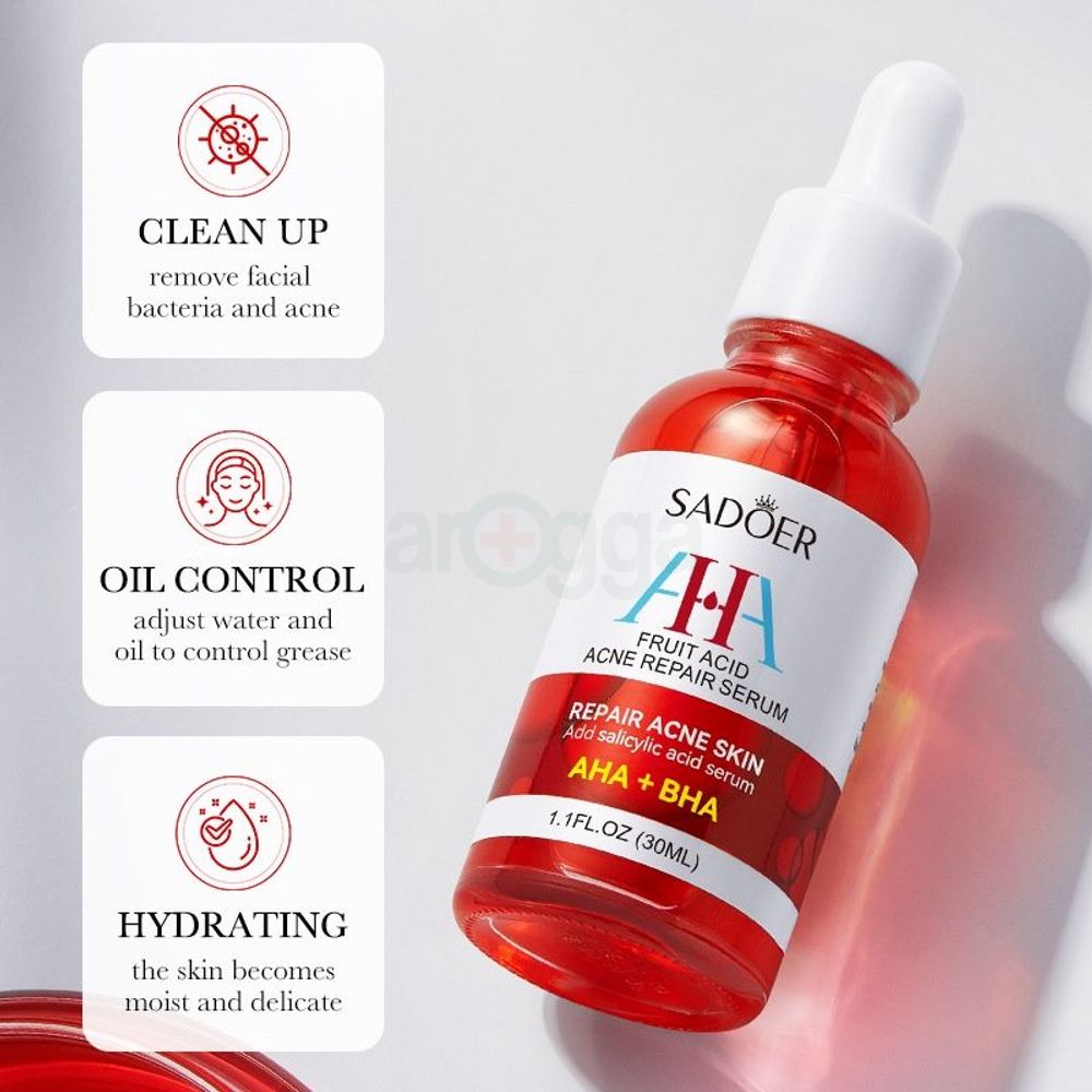 Sadoer AHA + BHA Repair Salicylic Acid Serum for Acne Skin Repair 30ml  