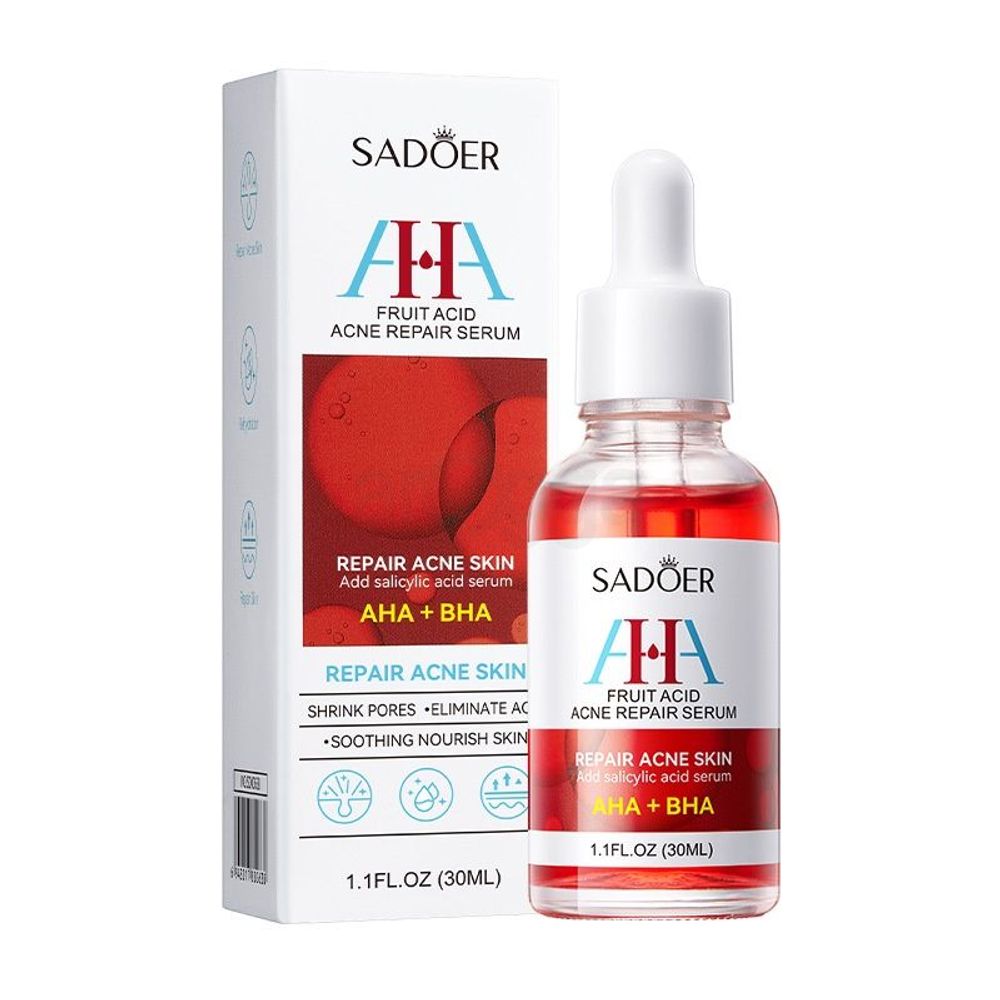 Sadoer AHA + BHA Repair Salicylic Acid Serum for Acne Skin Repair 30ml  
