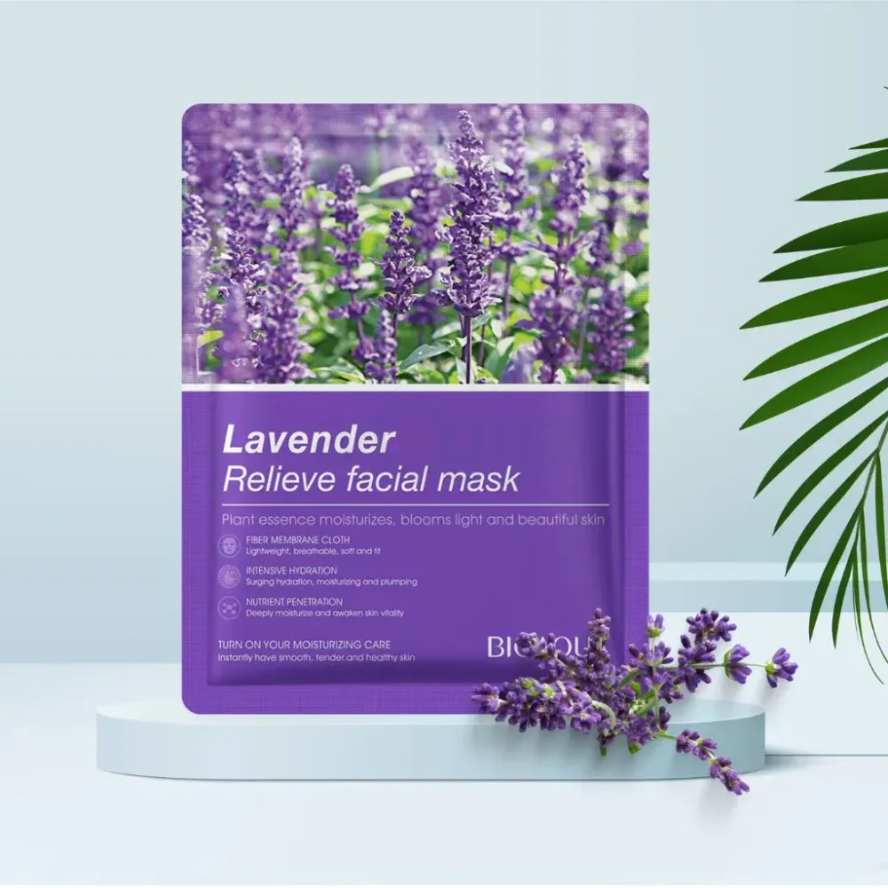 Bioaqua Lavender Relieve Facial Sheet Mask - 25g  