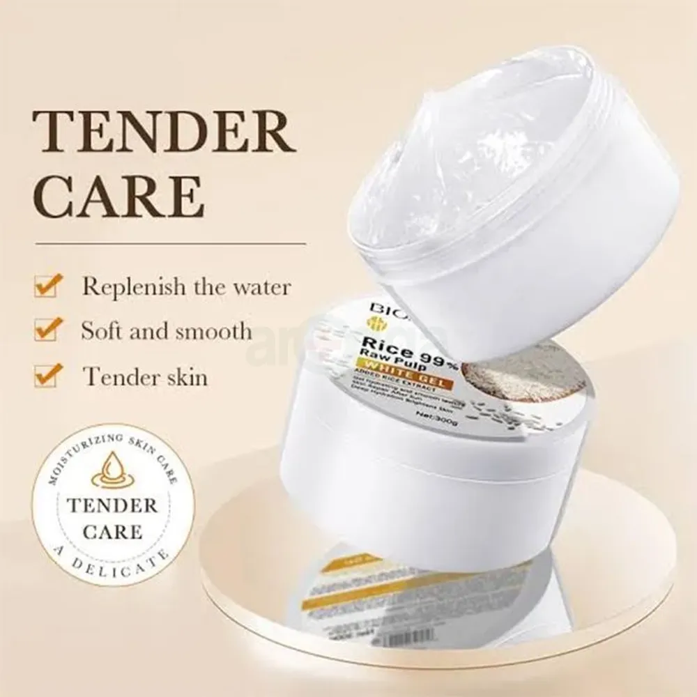 Bioaqua Rice 99% Raw Pulp White Gel - 300g  