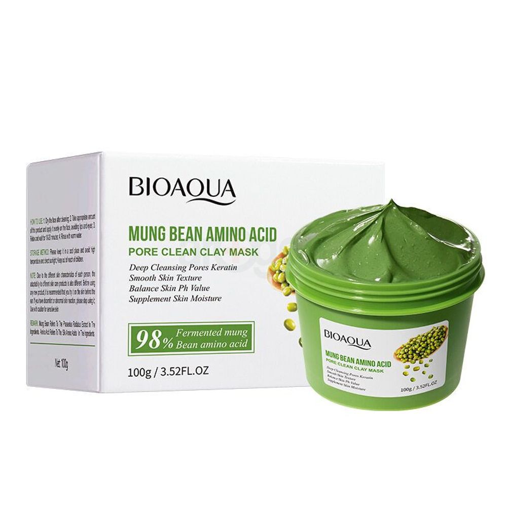 Bioaqua Mungbean Amino Acid Pore Clean Clay Mask  