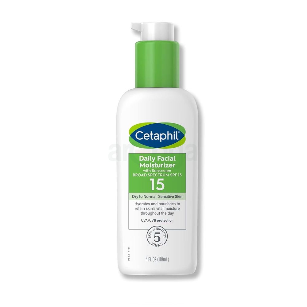 Cetaphil Daily Facial Moisturizer Sunscreen with SPF 15 for Dry to Normal, Sensitive Skin  