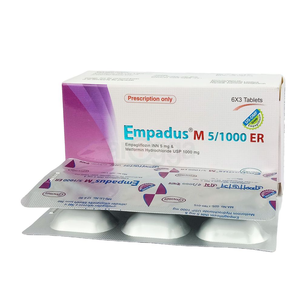 Empadus M 5/1000ER 5/1000mg tablet