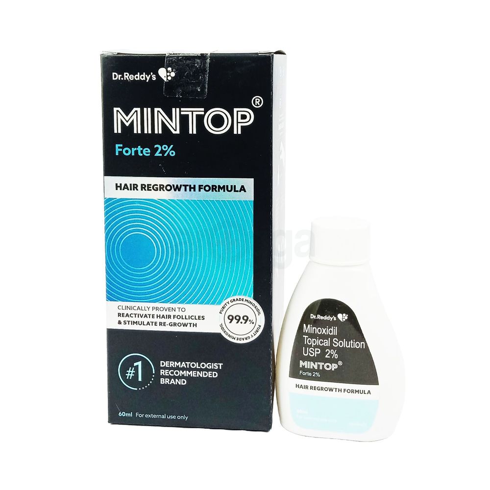 Dr. Reddy's Minoxidil Topical Solution USP 2% Mintop Forte Hair Restore Formula  