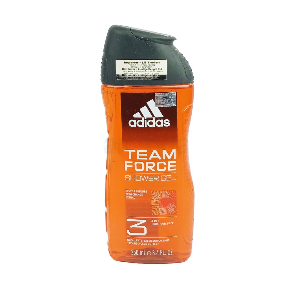 Adidas Team Force Showers Gel 250ml  
