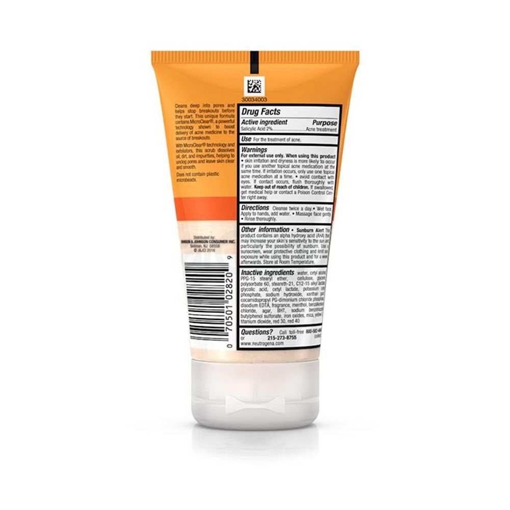 Neutrogena Oil Free Acne Wash Daily Scrub  