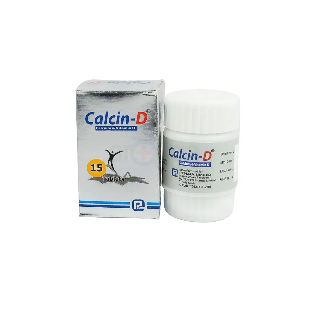 Calcin D (15) 500mg+200IU tablet