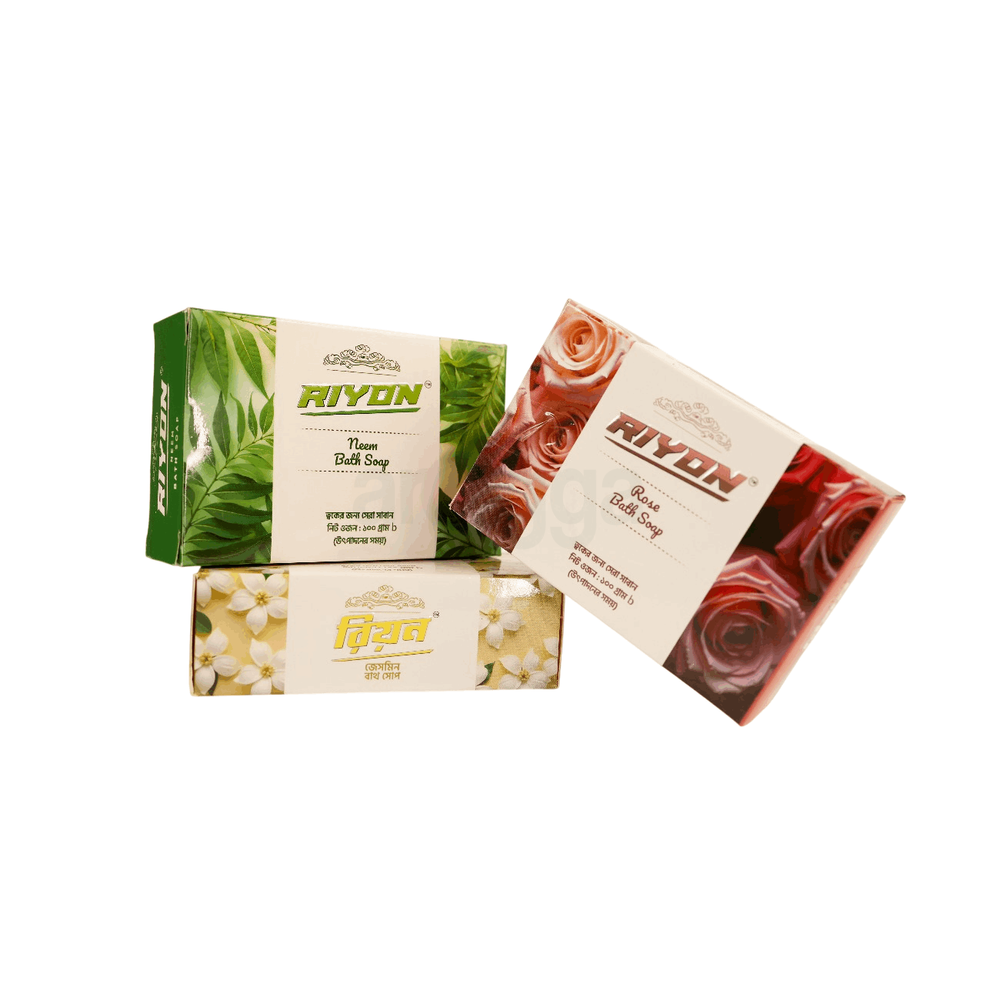 Riyon Beauty Soap Combo Set (Rose, Jasmine and Neem Flavor)  