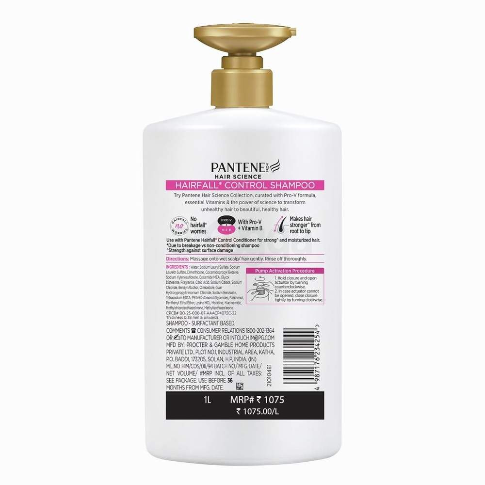 Pantene Shampoo Hair Fall Control 1000ml  