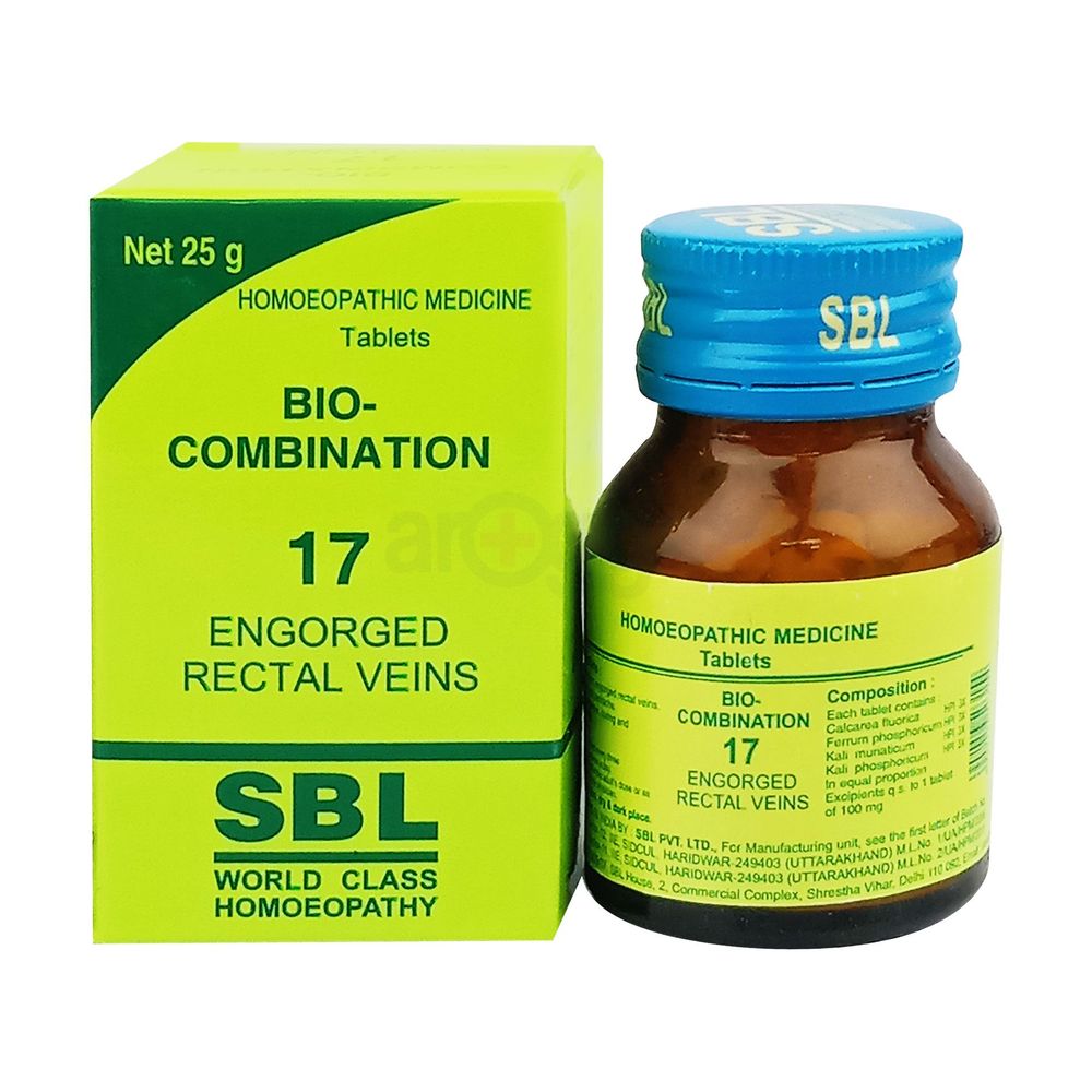 SBL Bio-Combination 17 Engorged Rectal Viens 25gm  