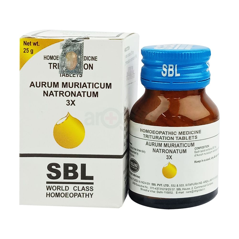 SBL Trituration Aurum Muriaticum Natronatum 3X 25gm  