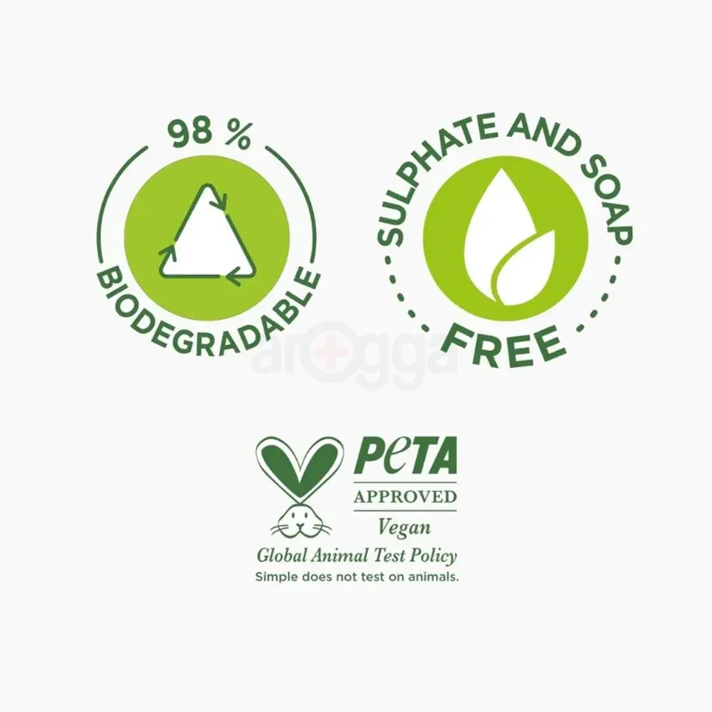 Simple Replenishing Cream Cleanser with 11% Ceramide Boosters + Hyaluronic Acid  