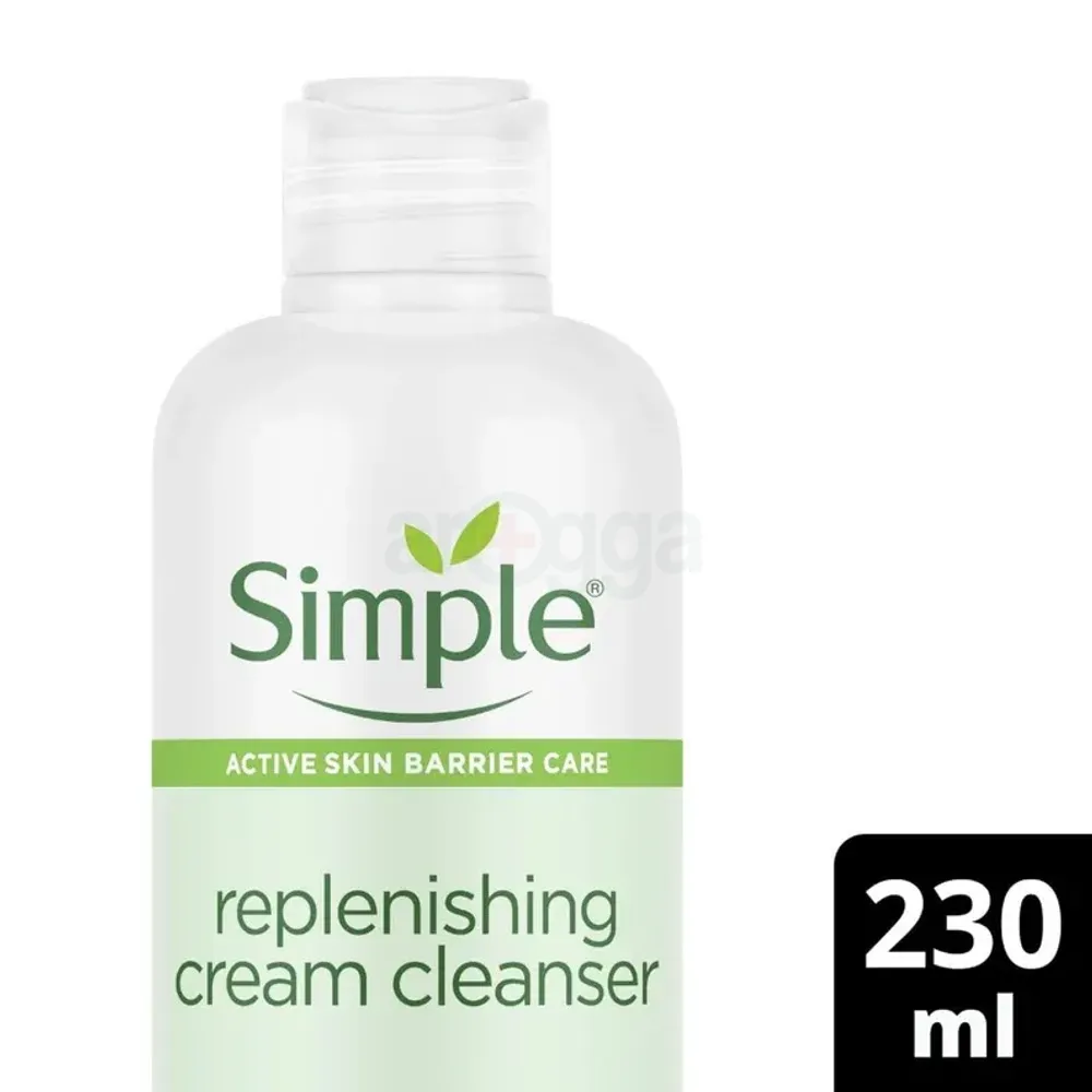 Simple Replenishing Cream Cleanser with 11% Ceramide Boosters + Hyaluronic Acid  