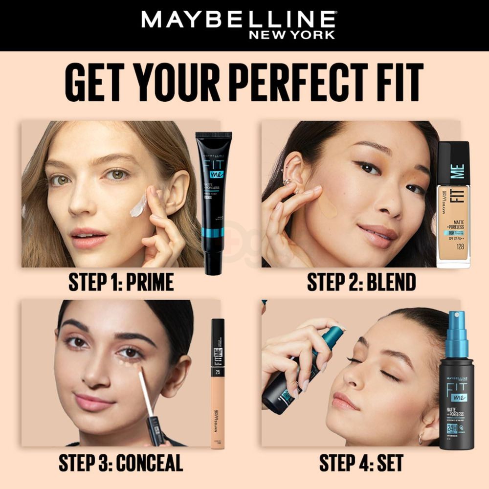 Maybelline New York Fit Me Matte & Poreless 16H Foundation Shade 123  