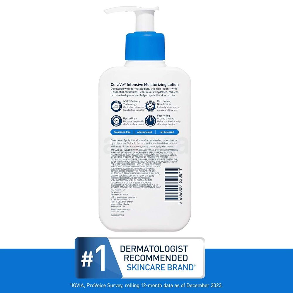 Cerave Intensive Moisturizing Lotion for Dry to Very Dry Skin  