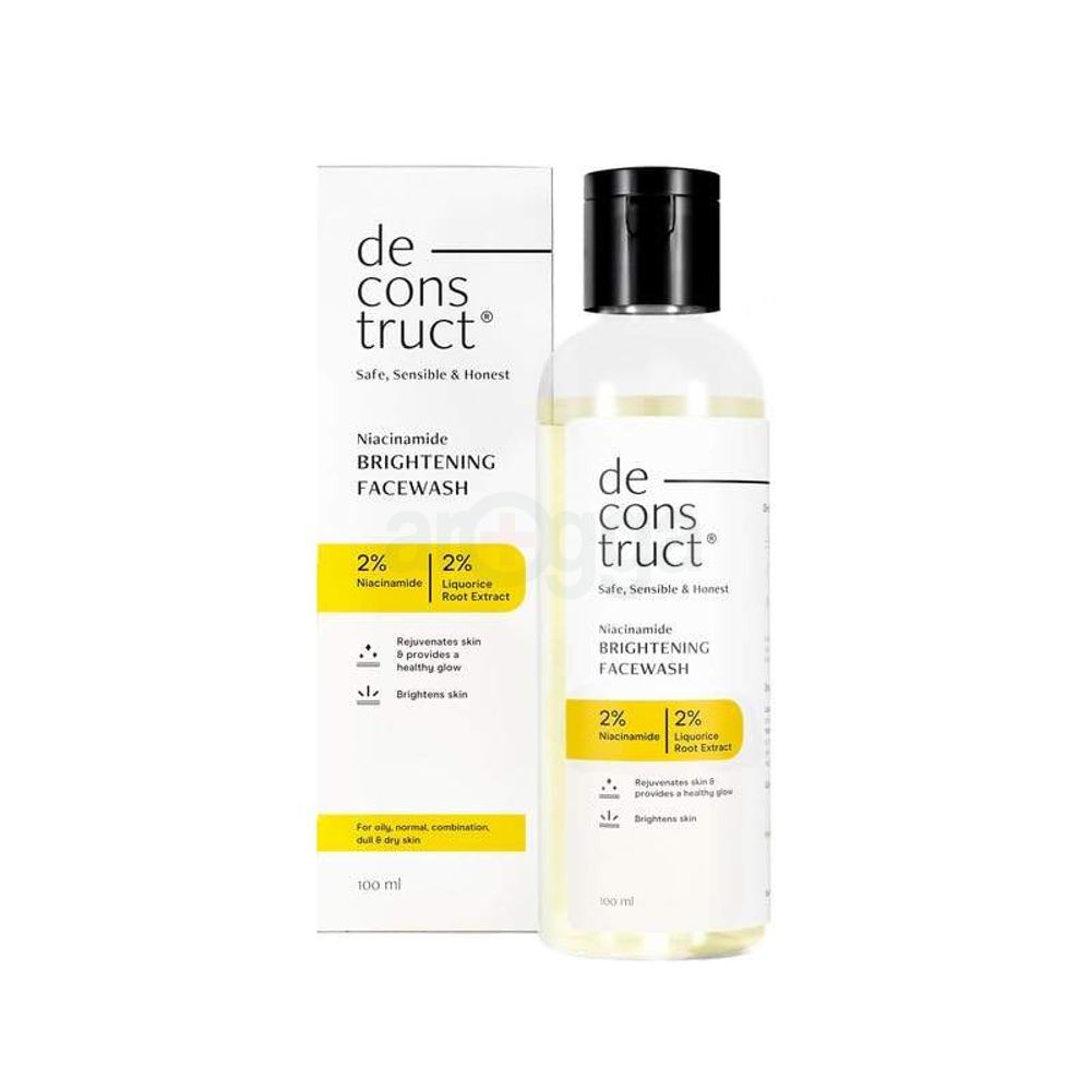 De cons truct Niacinamide Brightening Facewash with 2% Niacinamide & 2 % Liquorice Root Extract  