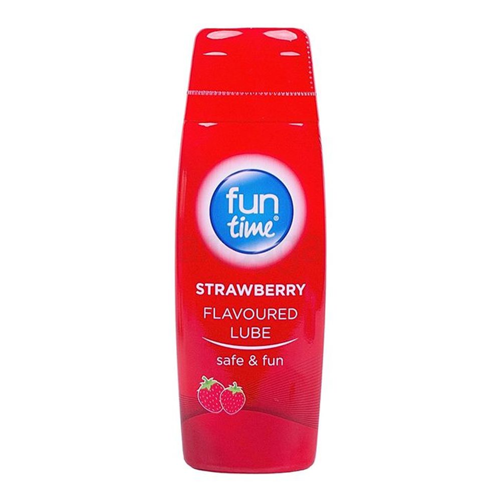 Funtime Strawberry Flavoured Water Based Lube Squeeze Bottle 75ml  
