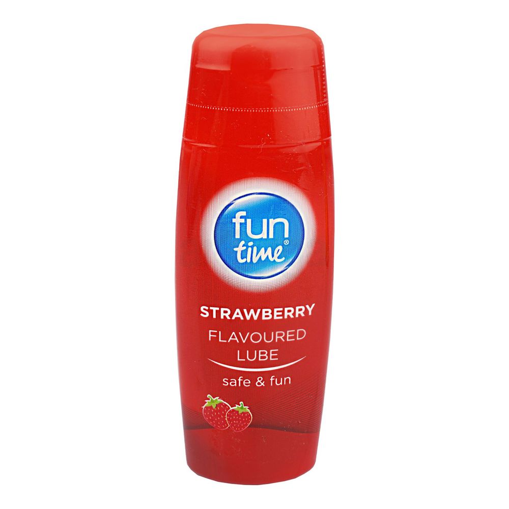 Funtime Strawberry Flavoured Water Based Lube Squeeze Bottle 75ml  