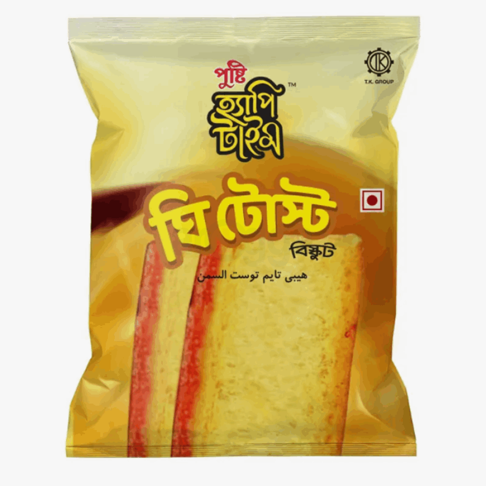 Pusti Happy Time Ghee Toast Biscuit 170gm  