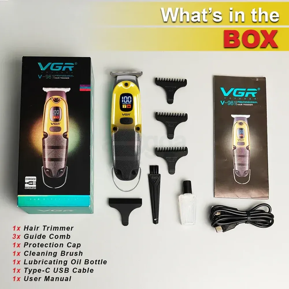 VGR V-981 Professional Hair & Beard Trimmer For Men  