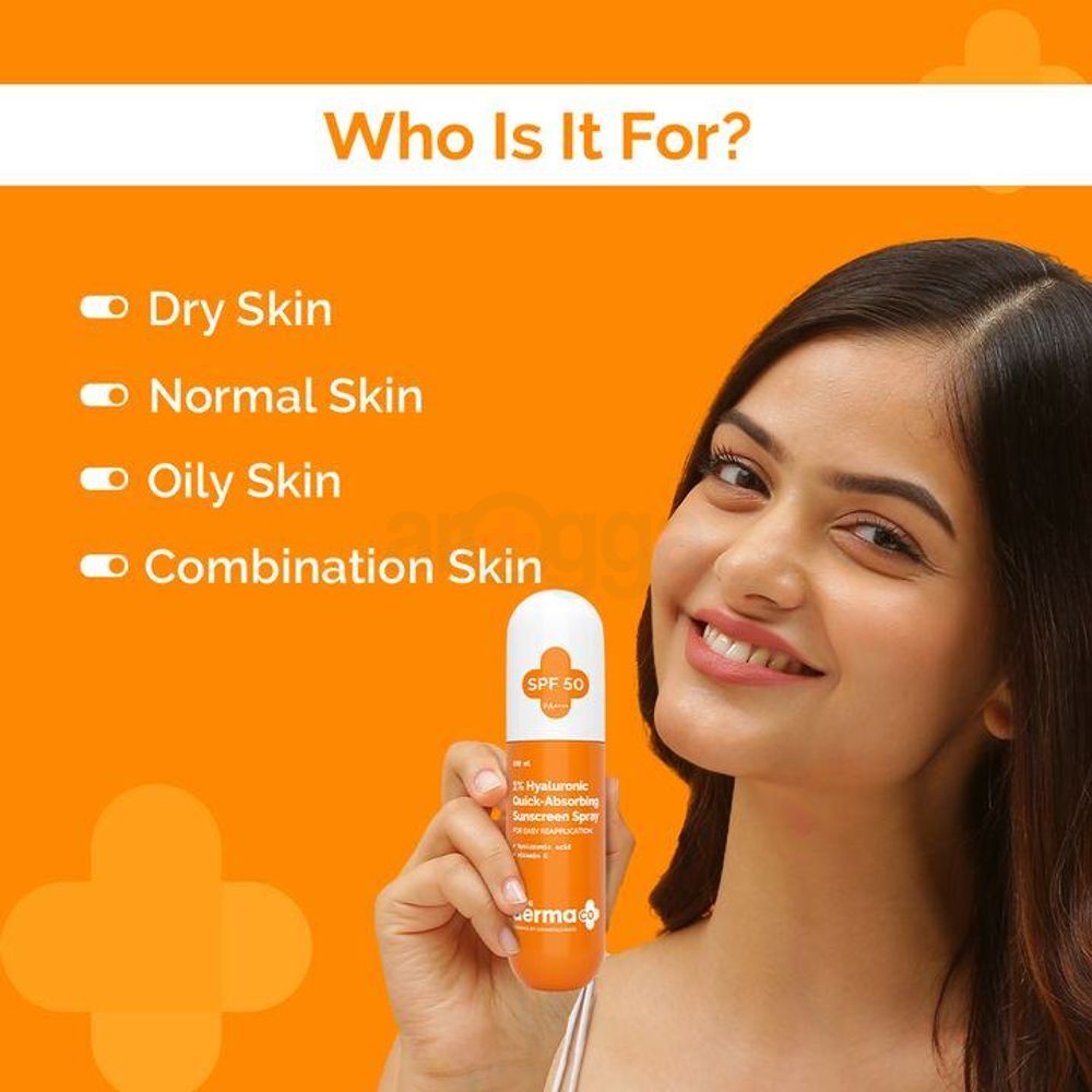The Derma Co 1% Hyaluronic Quick-Absorbing Sunscreen Spray  