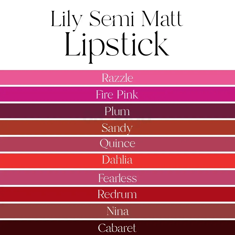 Lily Semi Matte Liquid Lipstick - Fearless 102 4.5ml  