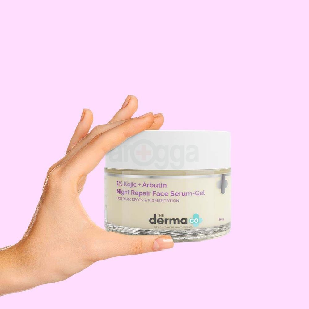 The Derma Co 1% Kojic + Arbutin night Repair Gel 50g  