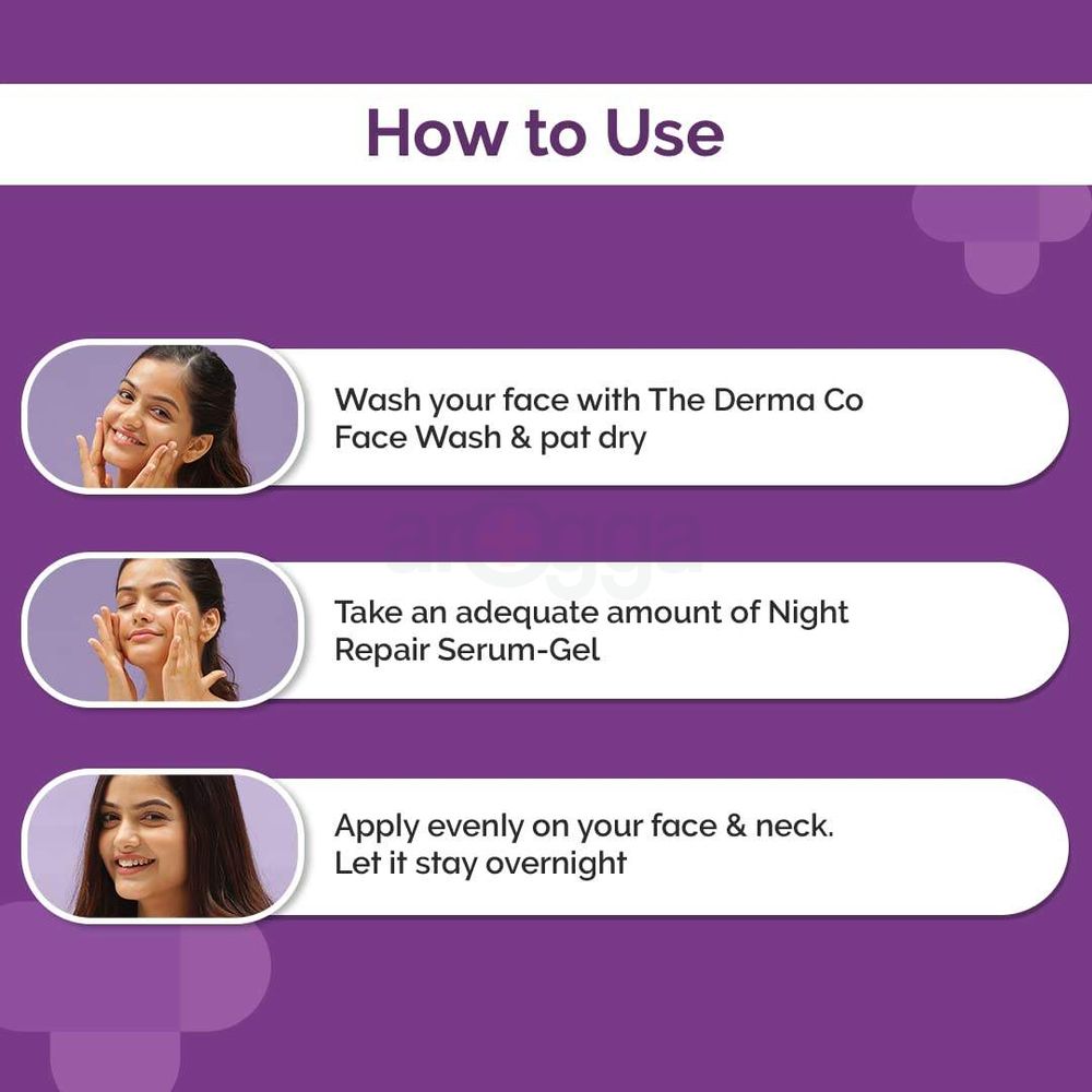 The Derma Co 1% Kojic + Arbutin night Repair Gel 50g  