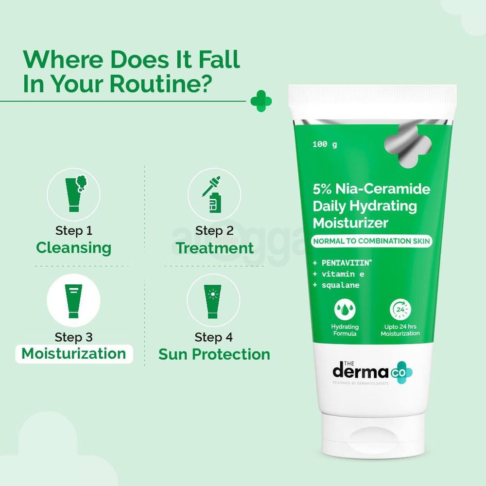 The Derma Co 5% Nia-Ceramide Daily Hydrating Moisturizer  