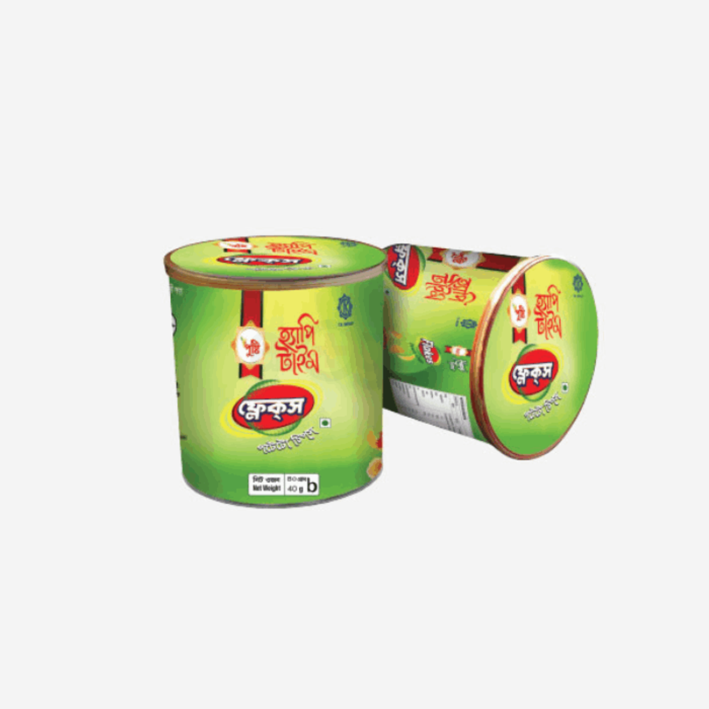 Pusti Happy Time Flakes Chips, Sour Cream & Onion 40g  