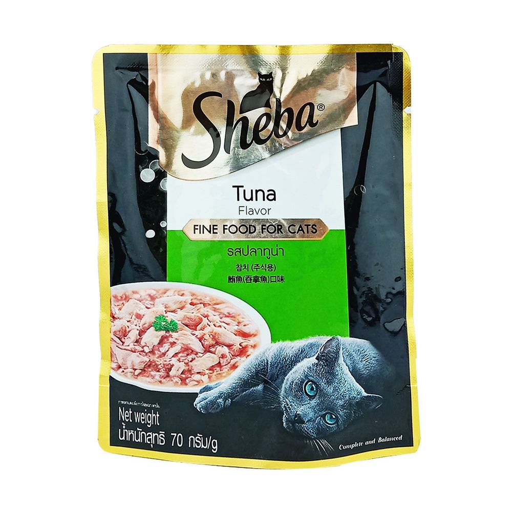 Sheba Pouch Adult Tuna 70gm  