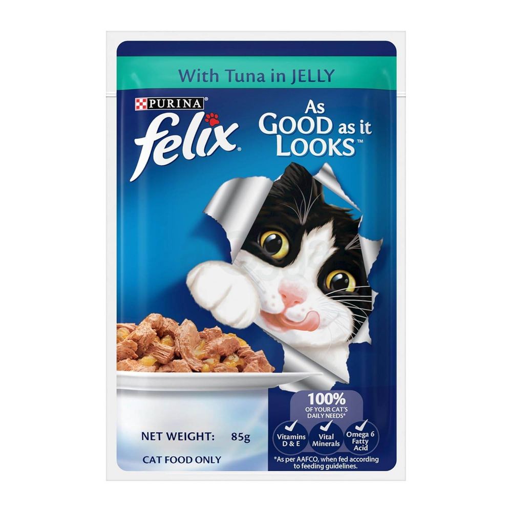 Purina Felix Pouch Adult Tuna in Jelly 85g  