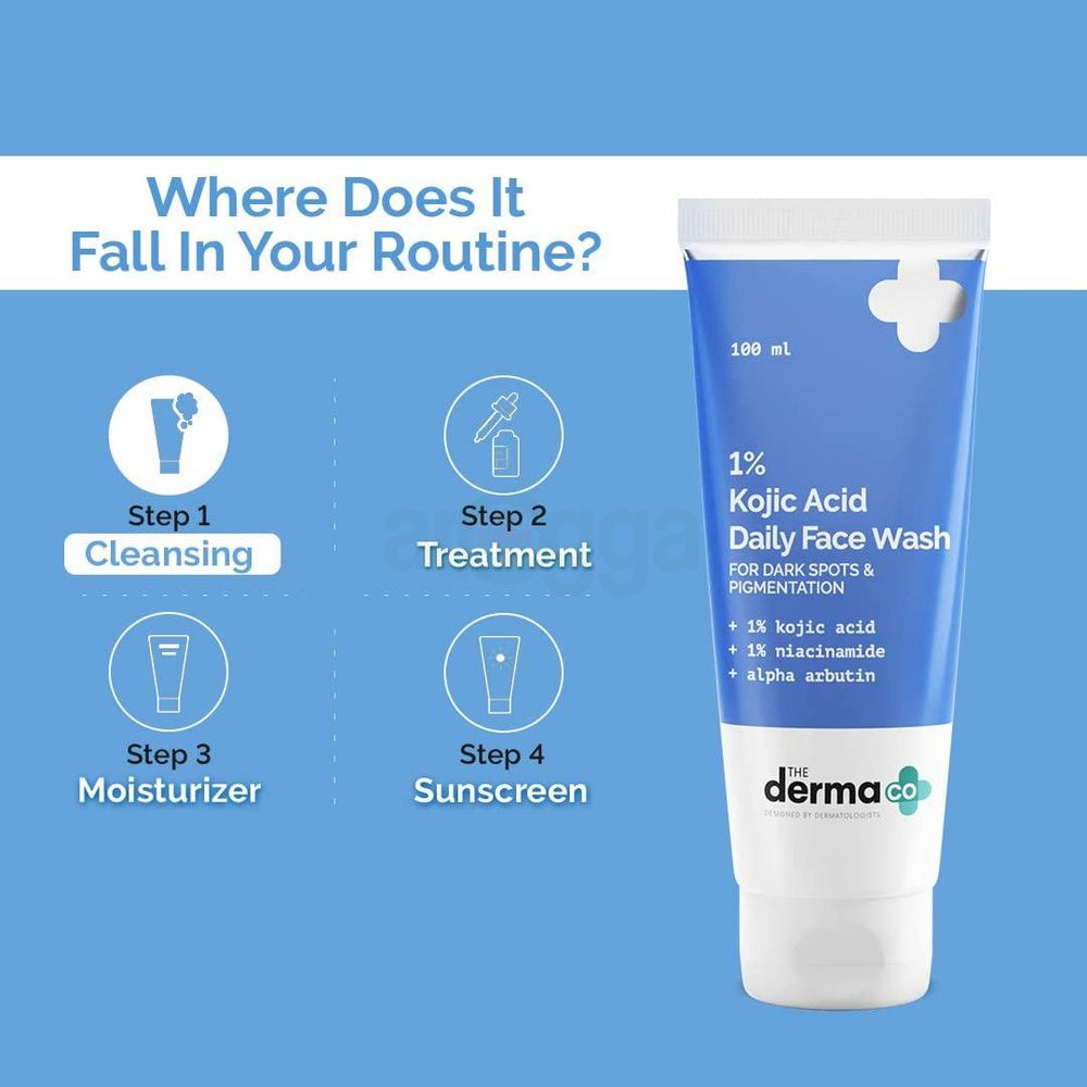 The Derma Co 1% Kojic Acid Face Wash 100ml  