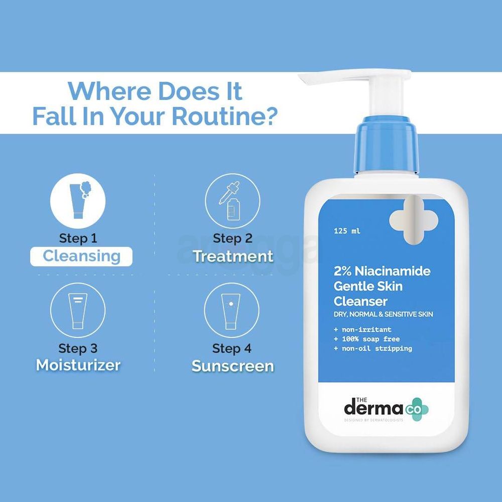 The Derma Co 2% Niacinamide Gentle Skin Cleanser 125ml  