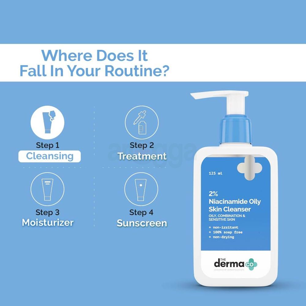 The Derma Co 2% Niacinamide Oily Skin Cleanser  