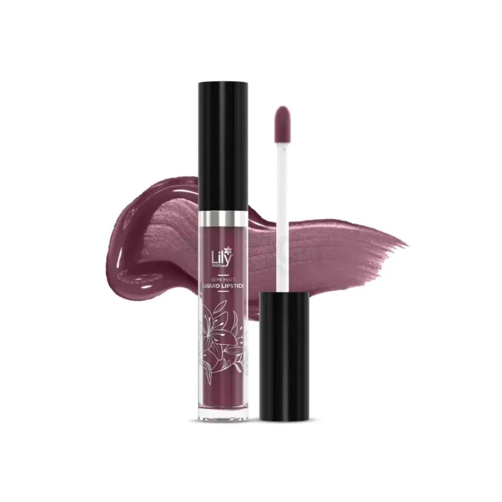 Lily Semi Matte Liquid Lipstick - Plum 108 4.5ml  