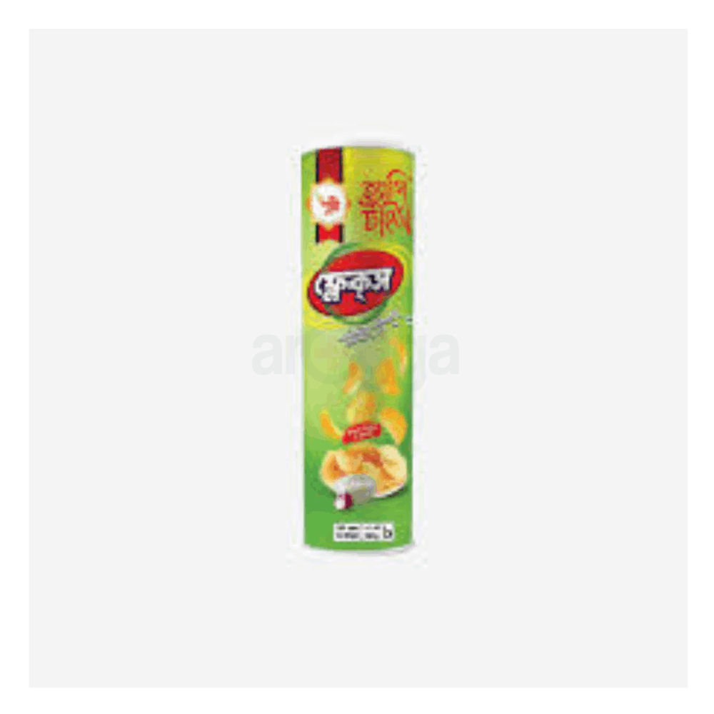 Pusti Happy Time Flakes Chips, Sour Cream & Onion-150gm  
