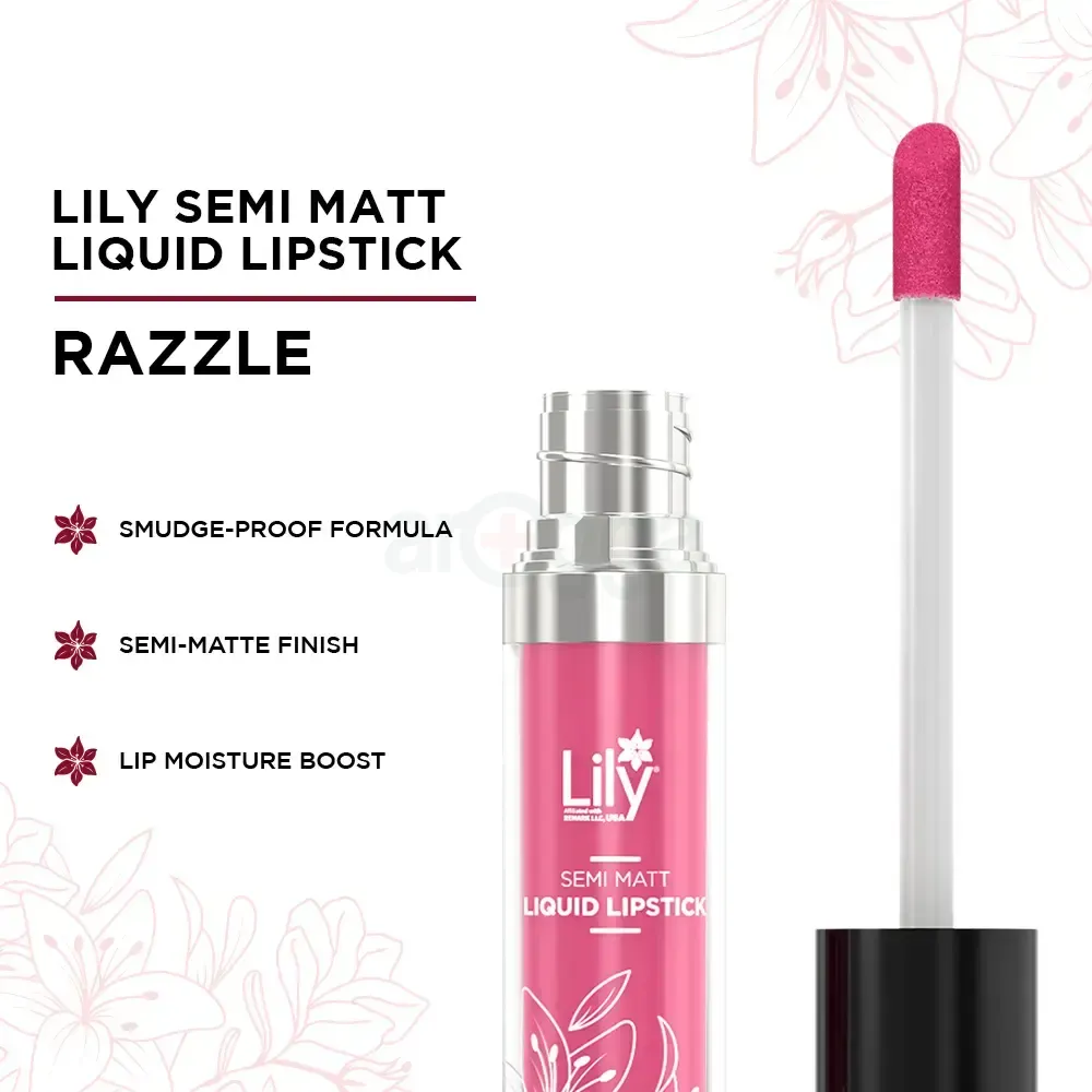 Lily Semi Matte Liquid Lipstick - Razzle 110 4.5ml  