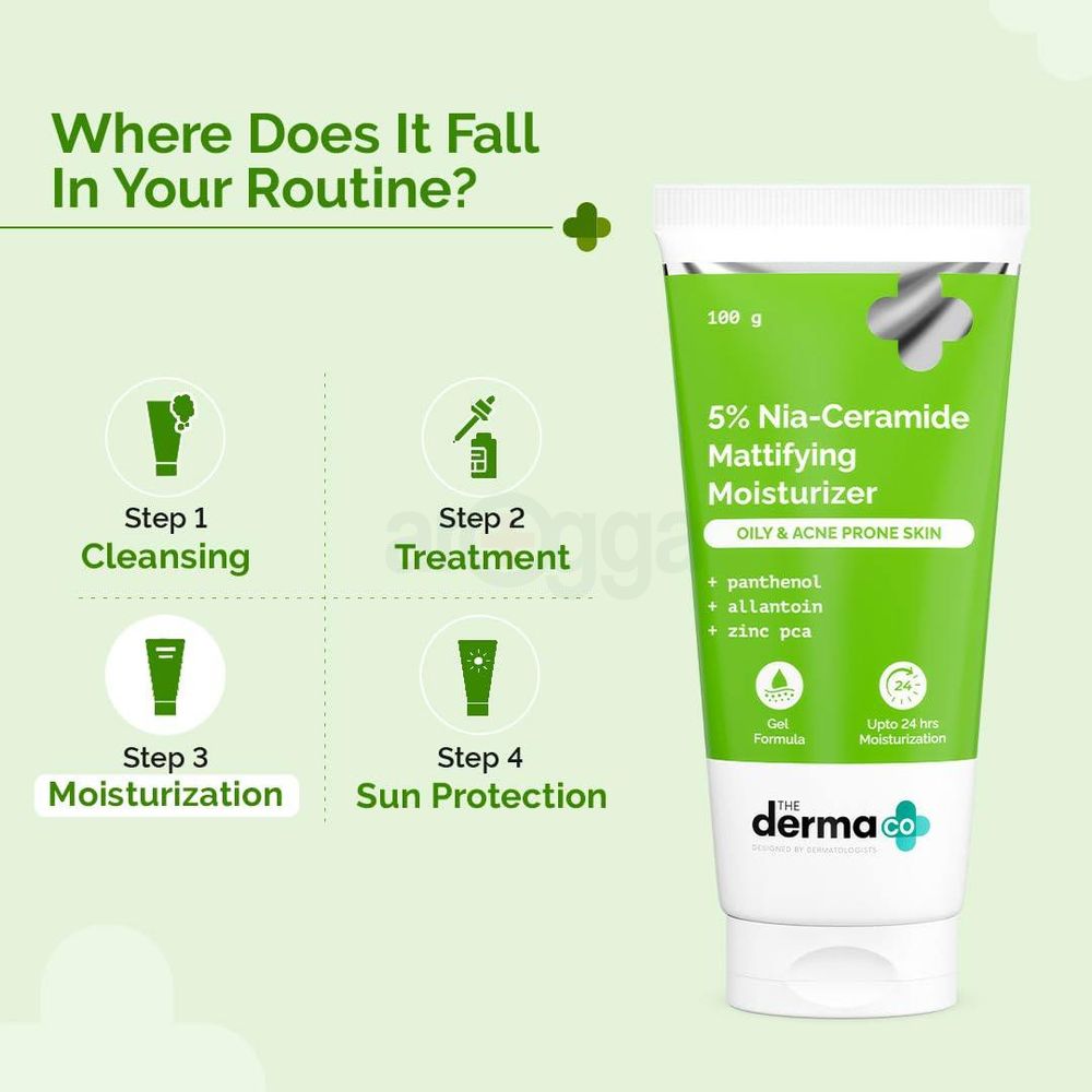 The Derma Co 5% Nia- Ceramide Mattifying Moisturizer 100g  