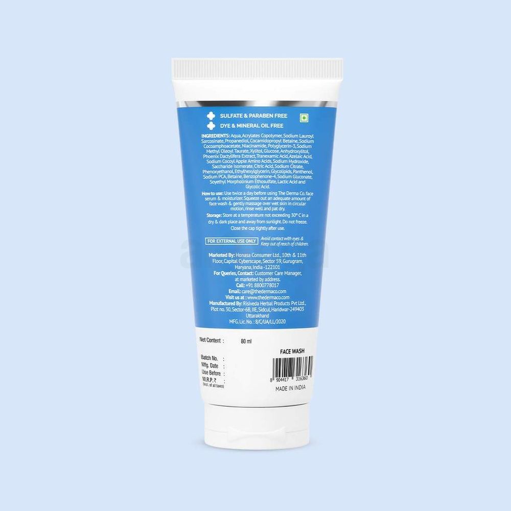 The Derma Co Tran-Zealic Pigmentation Corrector Face Wash 80ml  