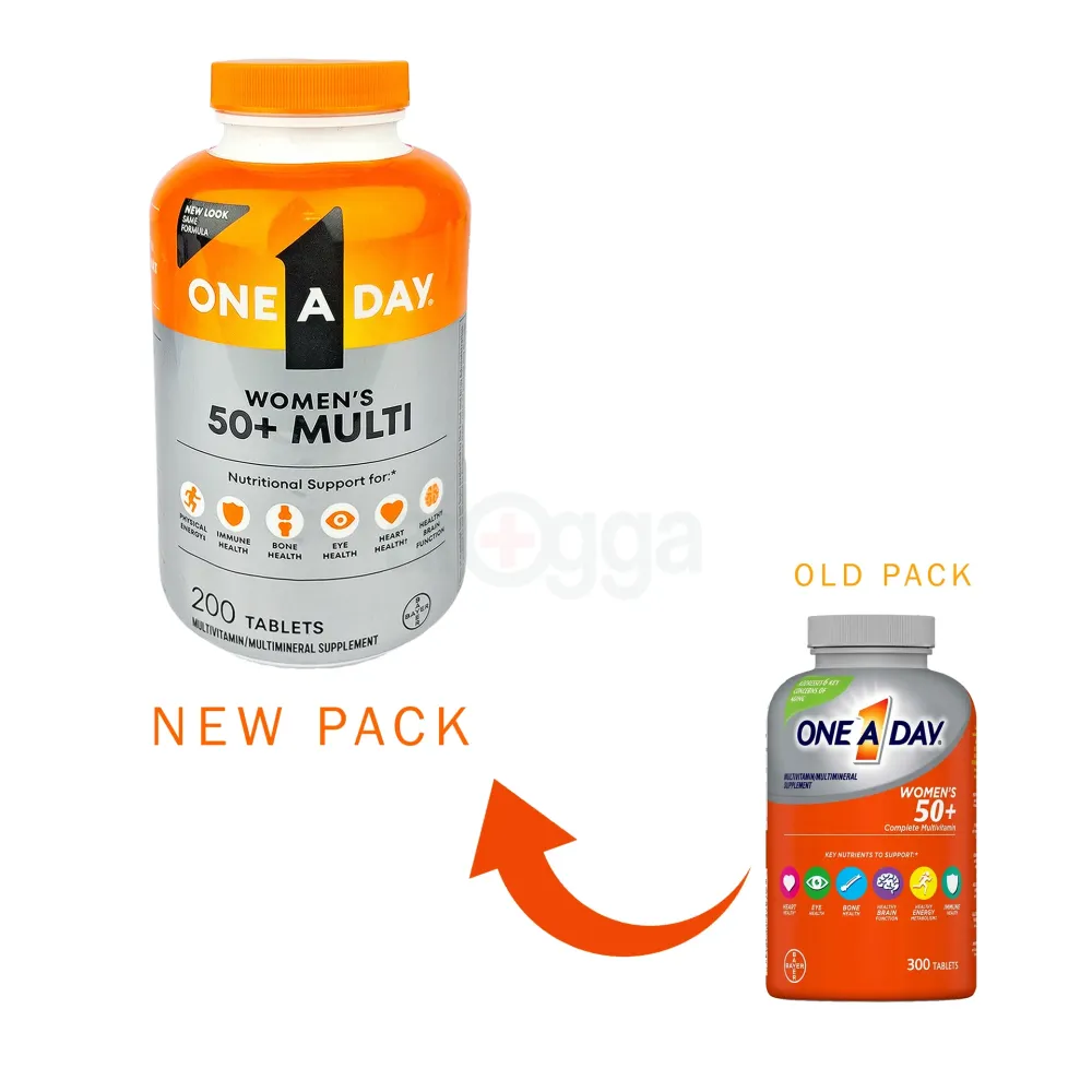 One A Day Women's 50+ Multivitamin Tablets, Multivitamins for Women, 200 Count  