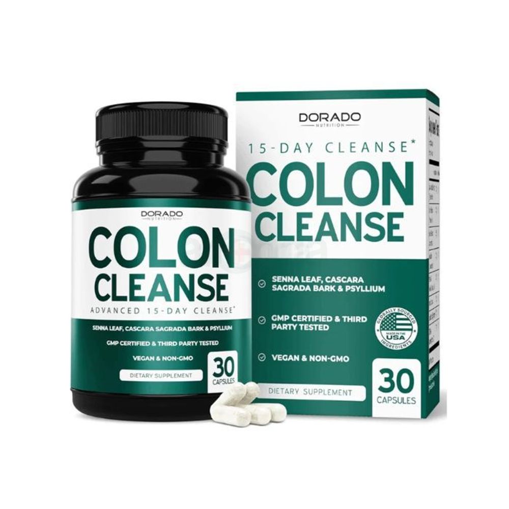 Colon Cleanse & Detox 15 Day Cleanse (30 Count) Intestinal Pills & Probiotic for Gentle Laxative & Bowel Relief for Stomach Bloating & Gut Loss Support  