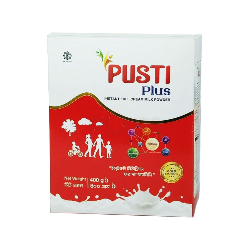 Pusti Plus Instant Full Cream Milk Powder 400g  