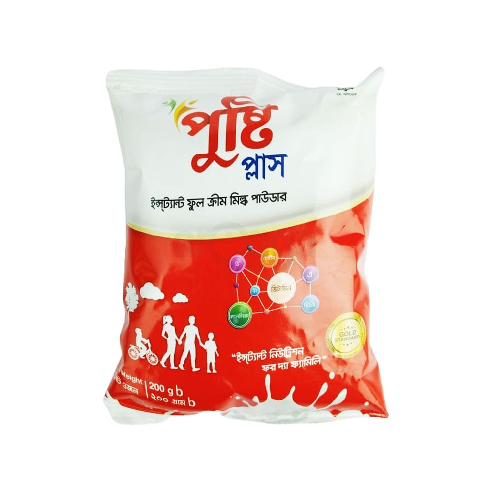 PUSTI PLUS INSTANT FULL CREAM MILK POWDER 200g  