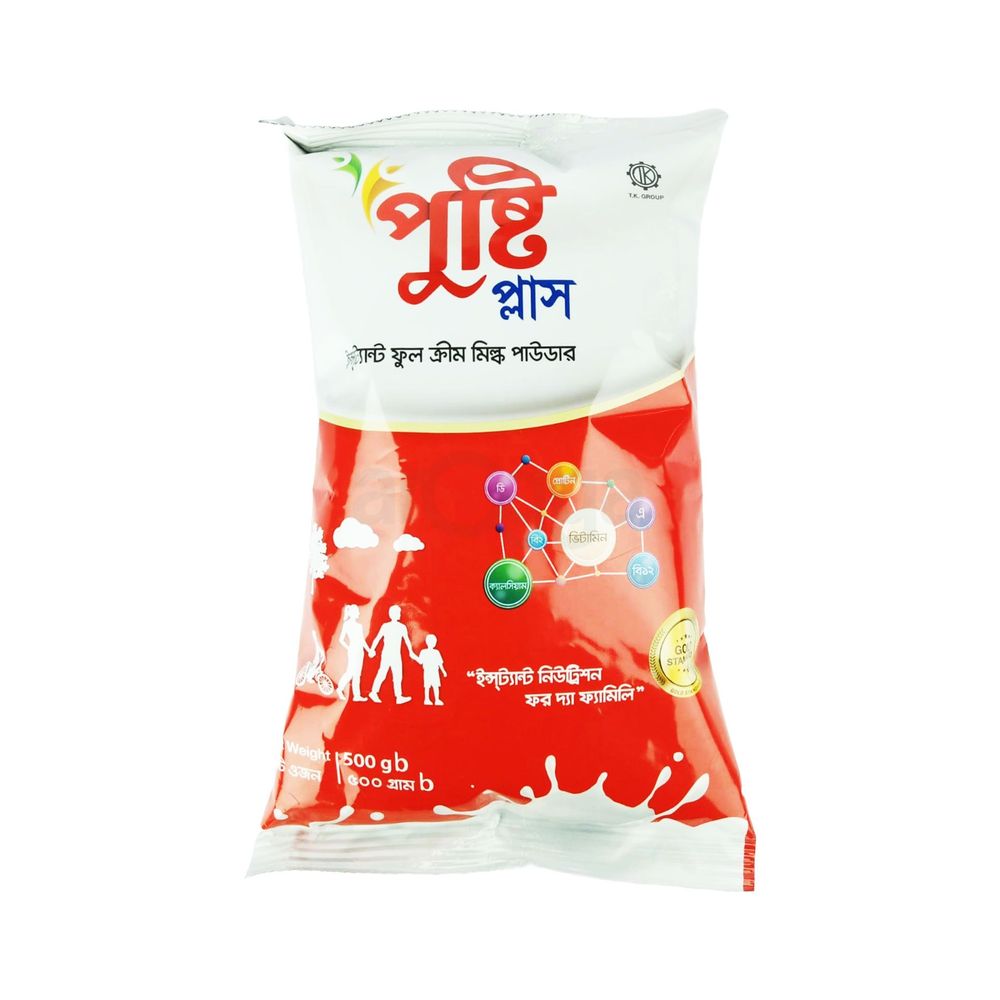 Pusti Plus Instant Full Cream Milk Powder 500g  