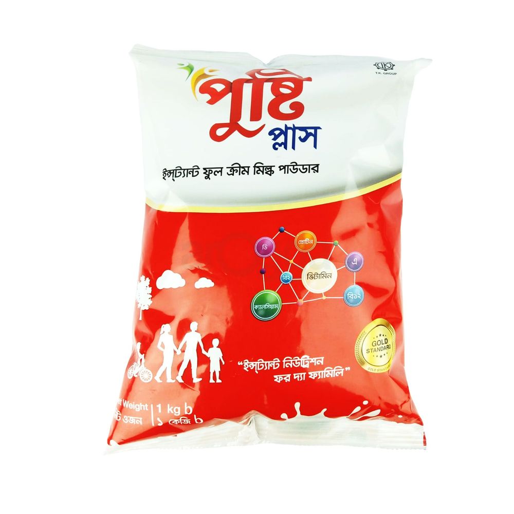 Pusti Plus Instant Full Cream Milk Powder 1kg  