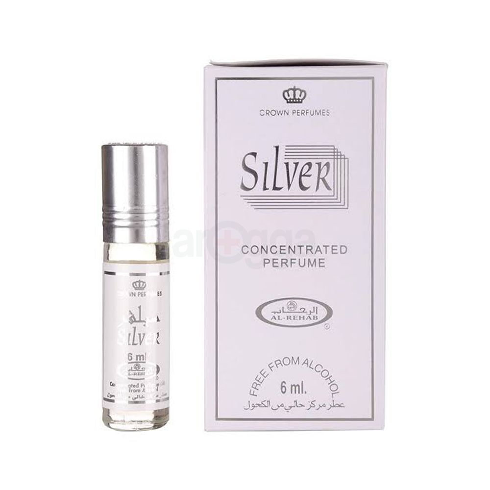 Crown Perfumes Al Taha Concentrated Perfume Oil - Silver  