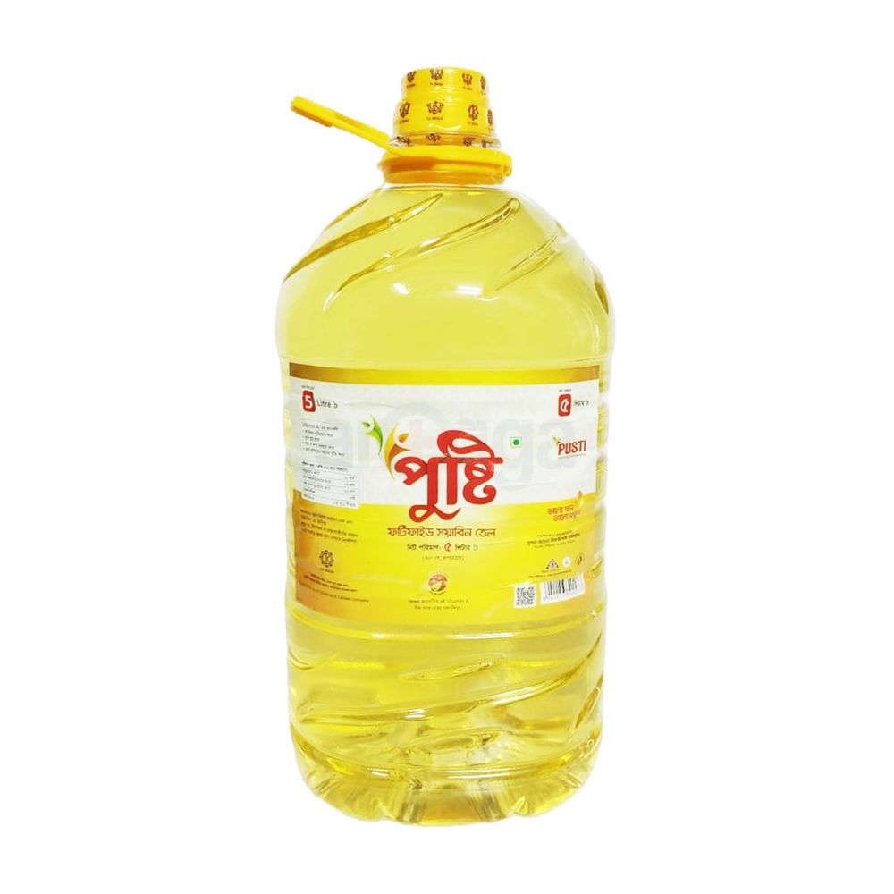 PUSTI Soyabean Oil– Bottle 5ltr price in Bangladesh | Arogga
