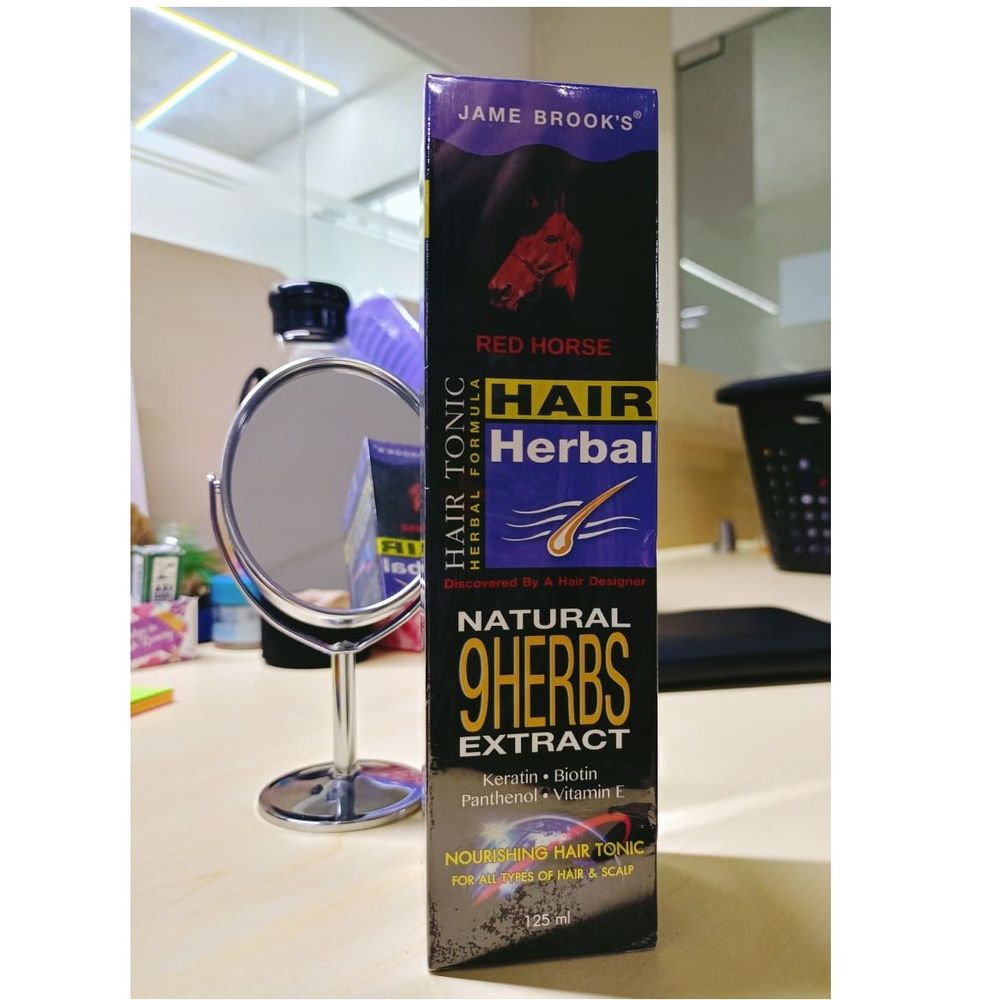 Jame Brooks Herbal Hair Tonic with Natural 9 Herbs Extract  